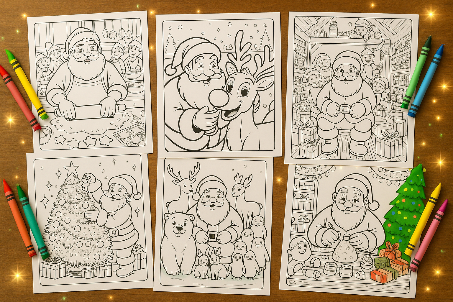 Free Color Script For Santa's 15 Free Santa Coloring Sheets to spice up your holiday season! - Peachy ...