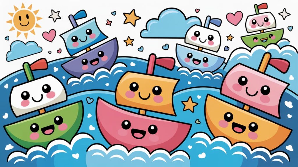 sea ships coloring